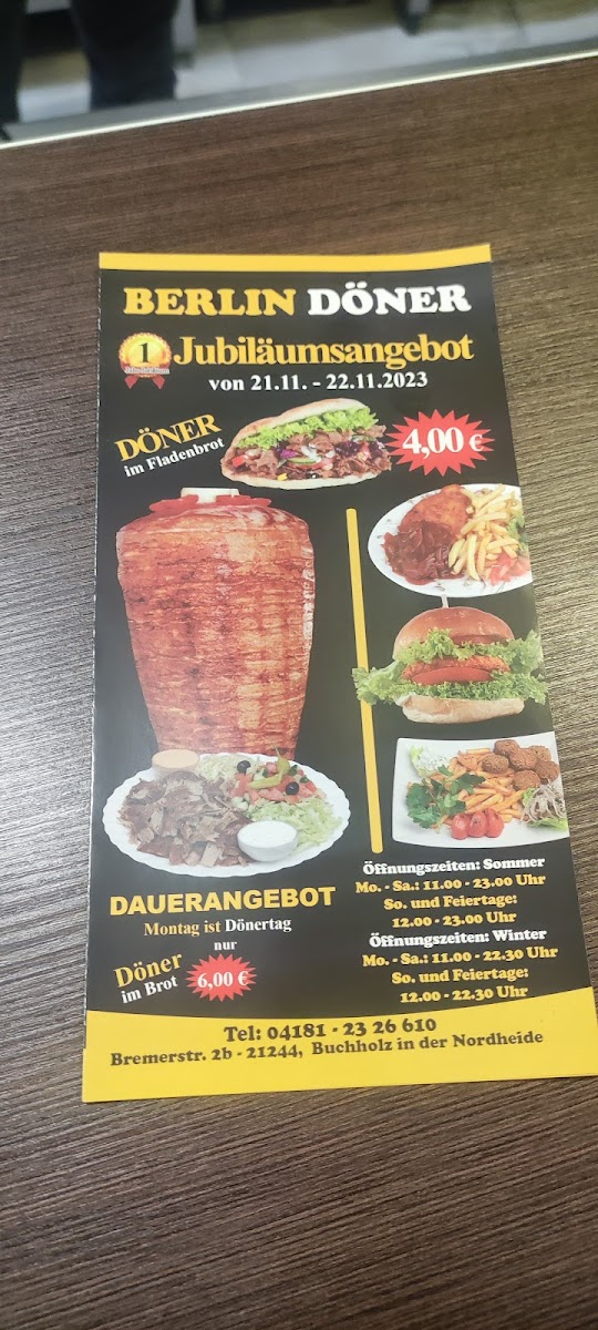 Berlin Döner Photo Menu 5