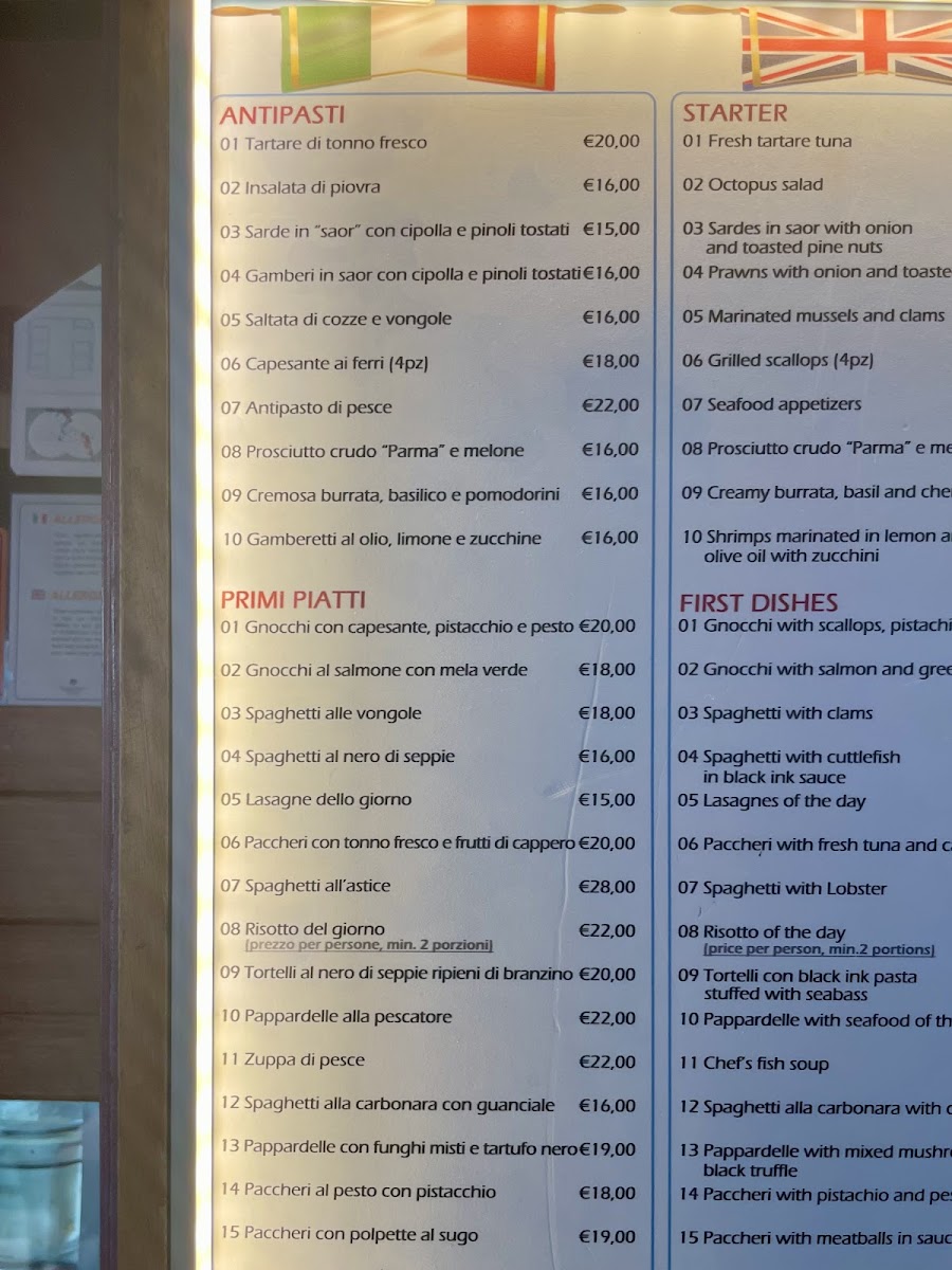 Trattoria Da Giorgio Photo Menu 2