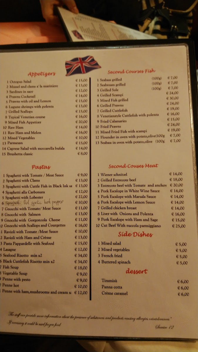 Trattoria Da Giorgio Photo Menu 4