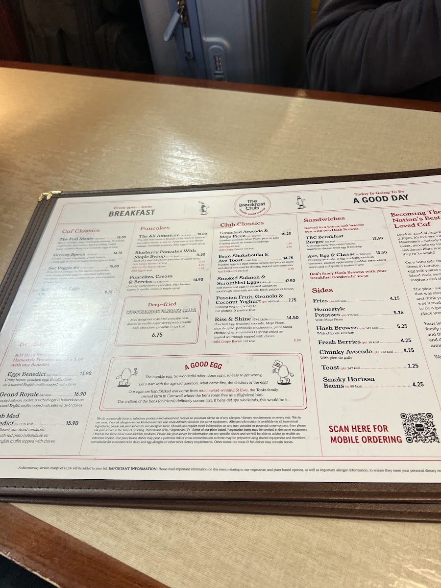 The Breakfast Club Photo Menu 10