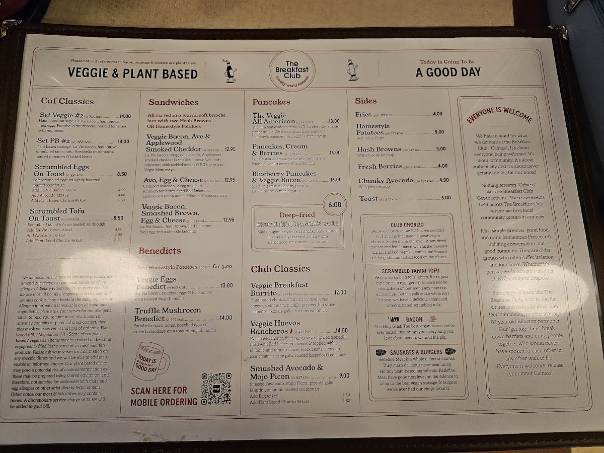 The Breakfast Club Photo Menu 6