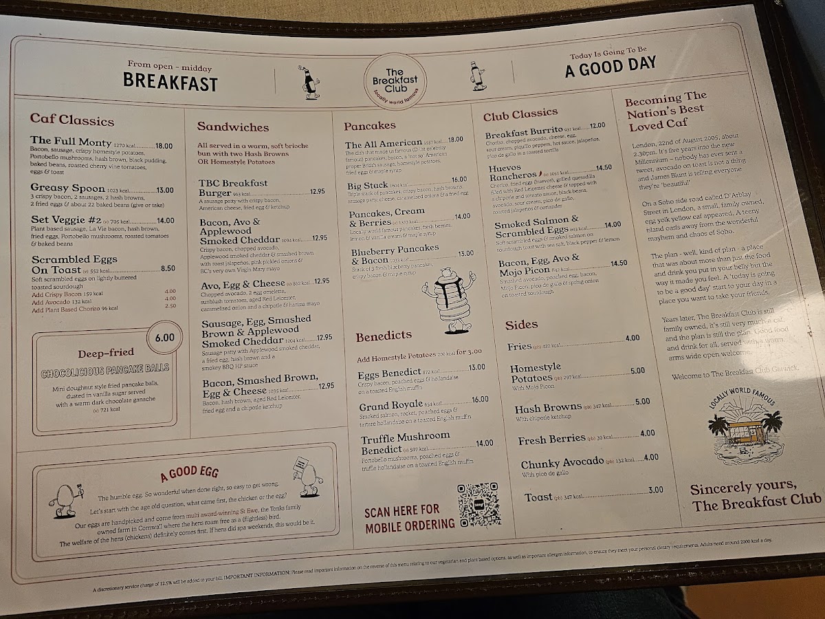 The Breakfast Club Photo Menu 7