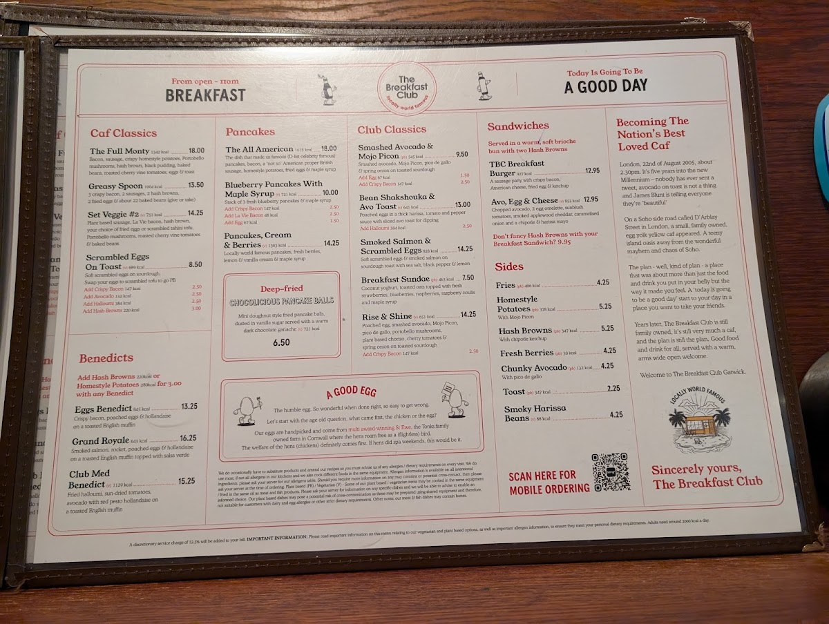 The Breakfast Club Photo Menu 8