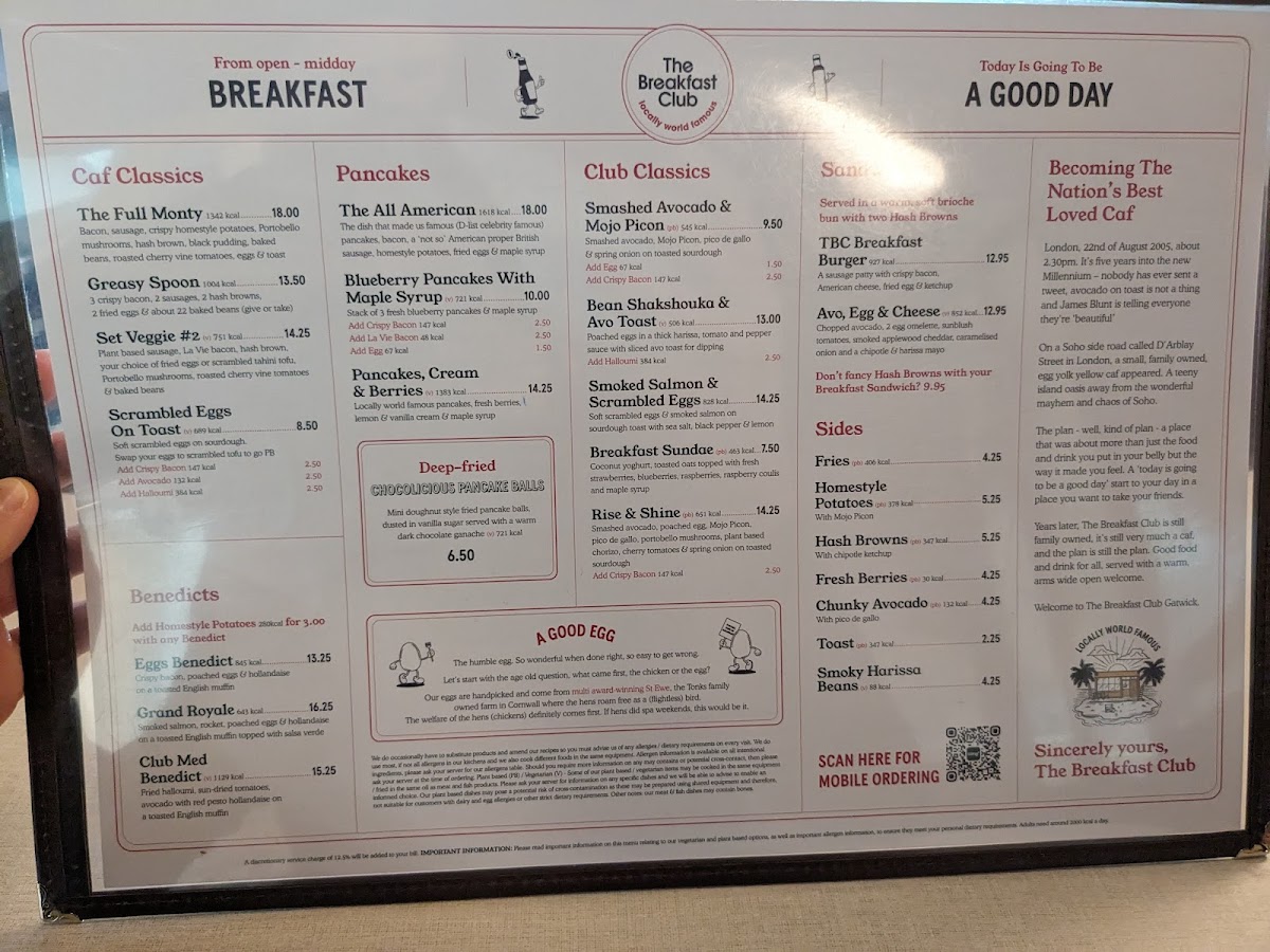 The Breakfast Club Photo Menu 9