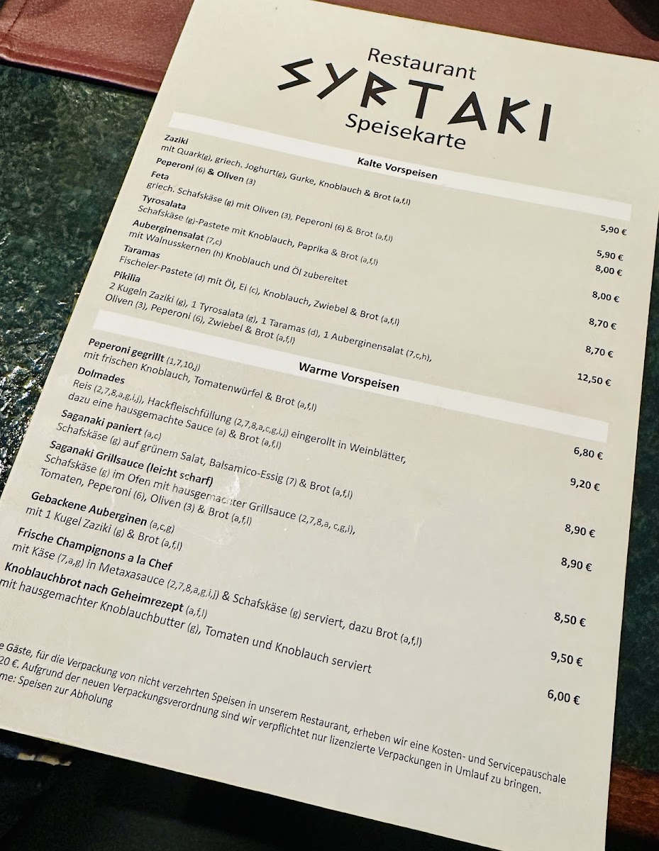 RESTAURANT SYRTAKI Photo Menu 4