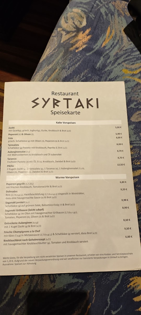 RESTAURANT SYRTAKI Photo Menu 7