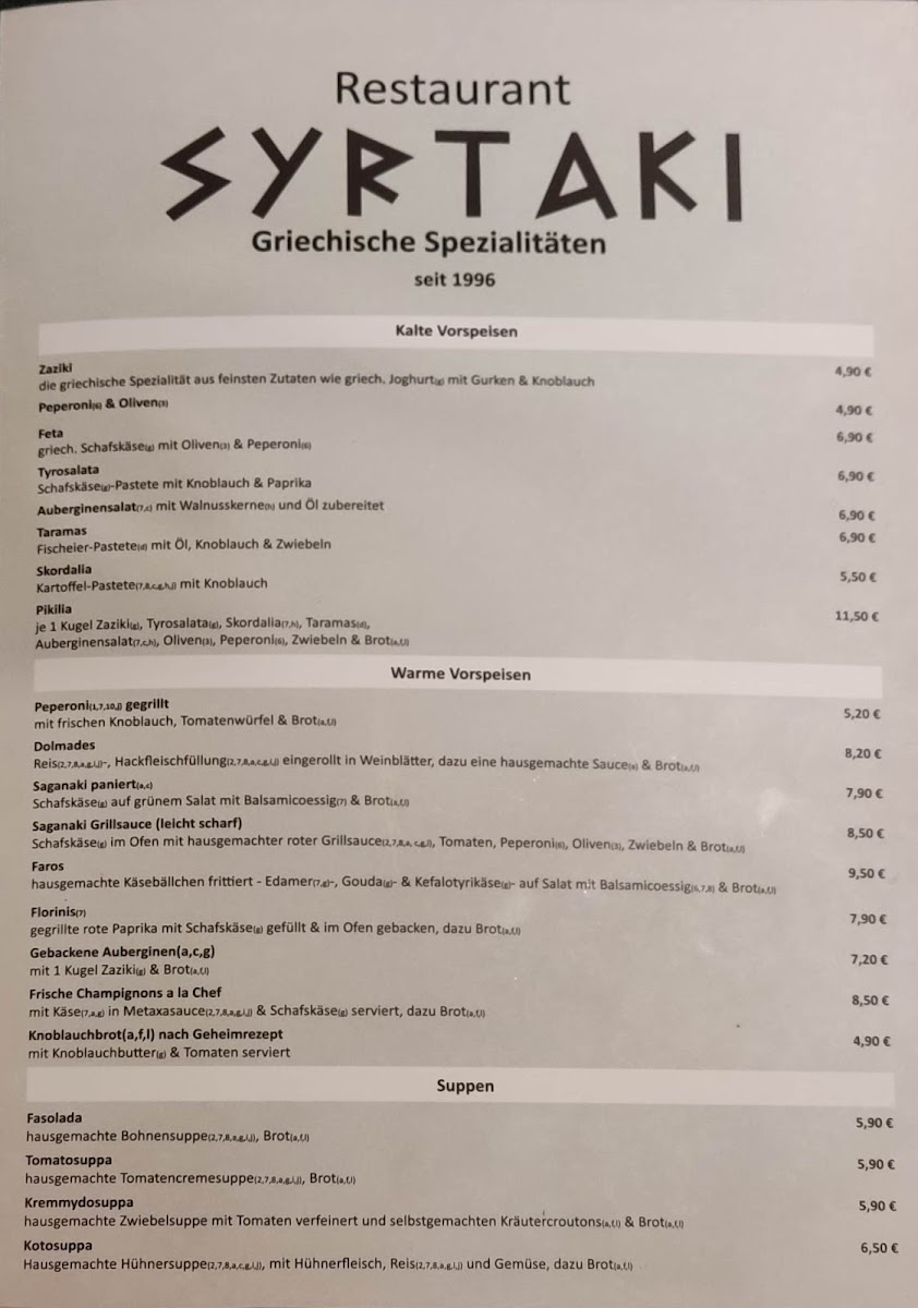 RESTAURANT SYRTAKI Photo Menu 8