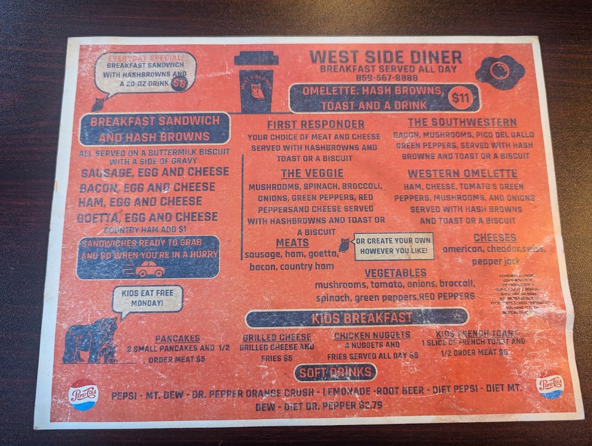 West Side Diner Photo Menu 2
