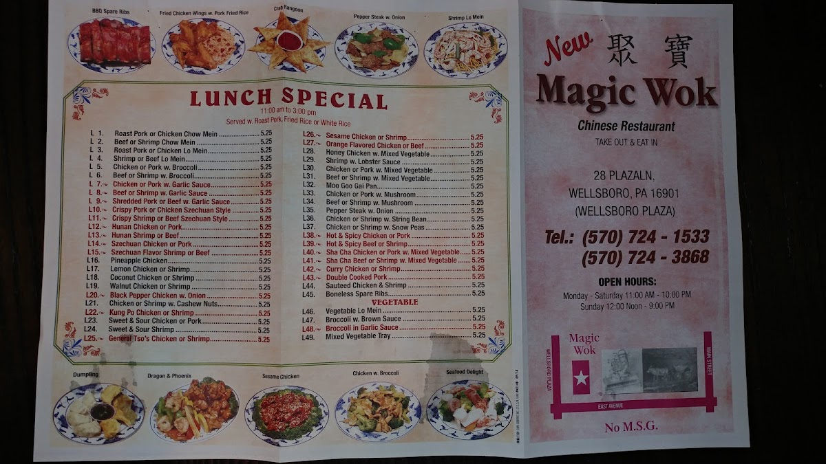 Magic Wok Photo Menu 2