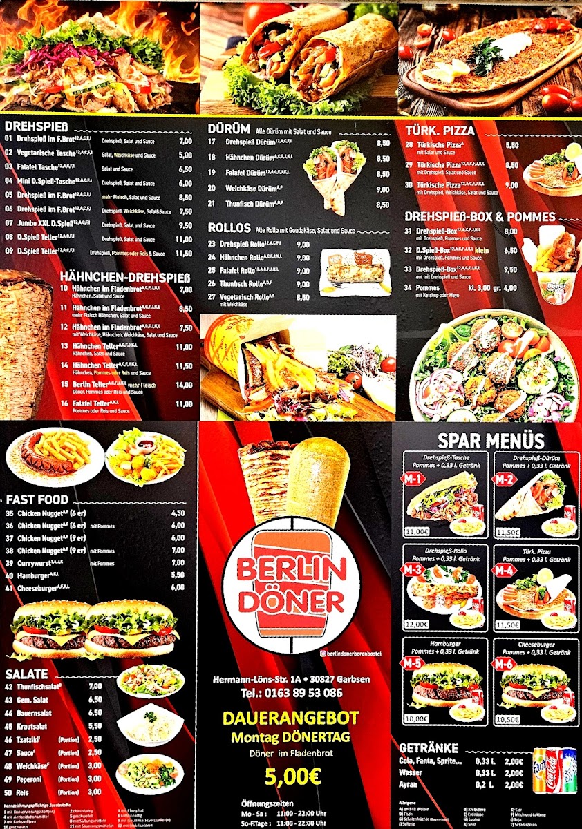Berlin Döner Photo Menu 1