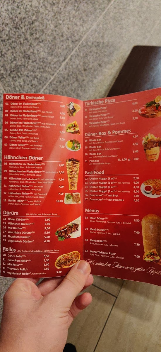Berlin Döner Photo Menu 3
