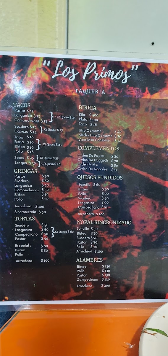 Taquería los primos Photo Menu 5