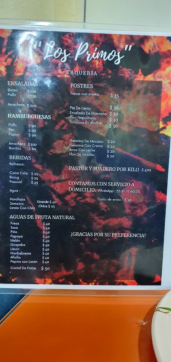Taquería los primos Photo Menu 6
