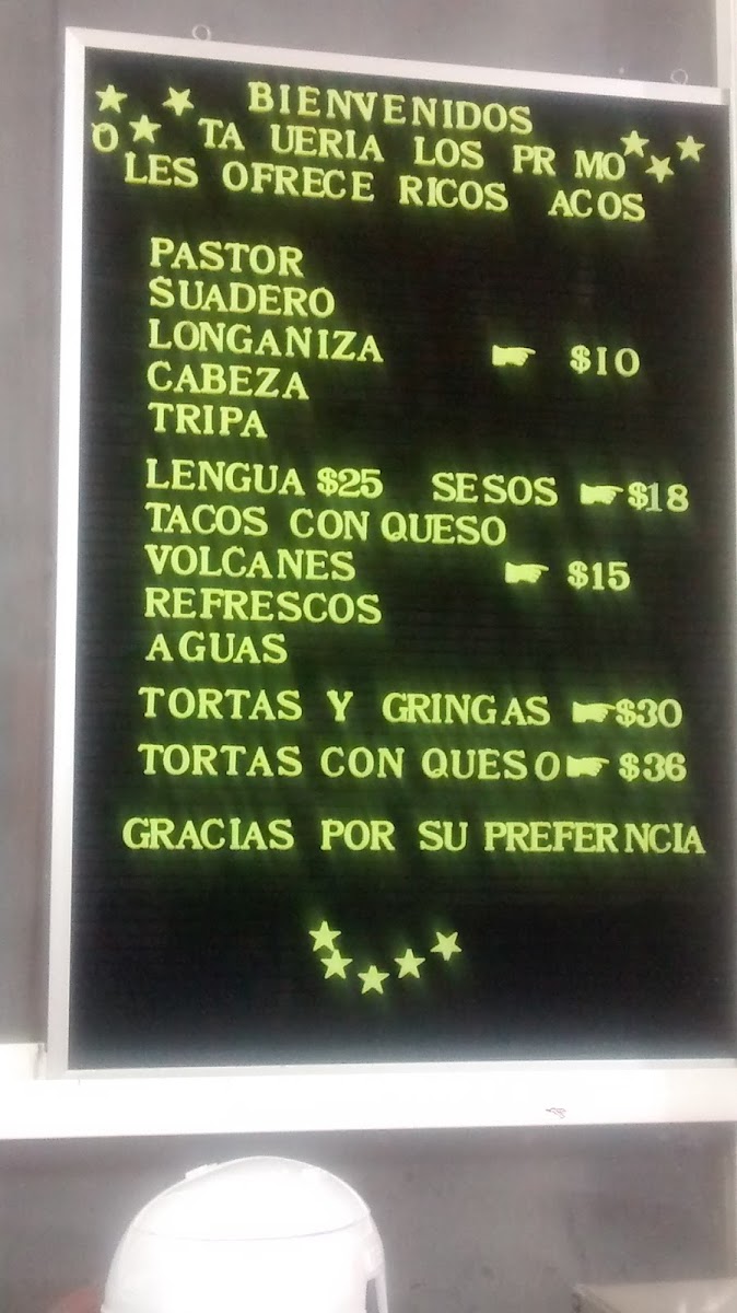 Taquería los primos Photo Menu 7