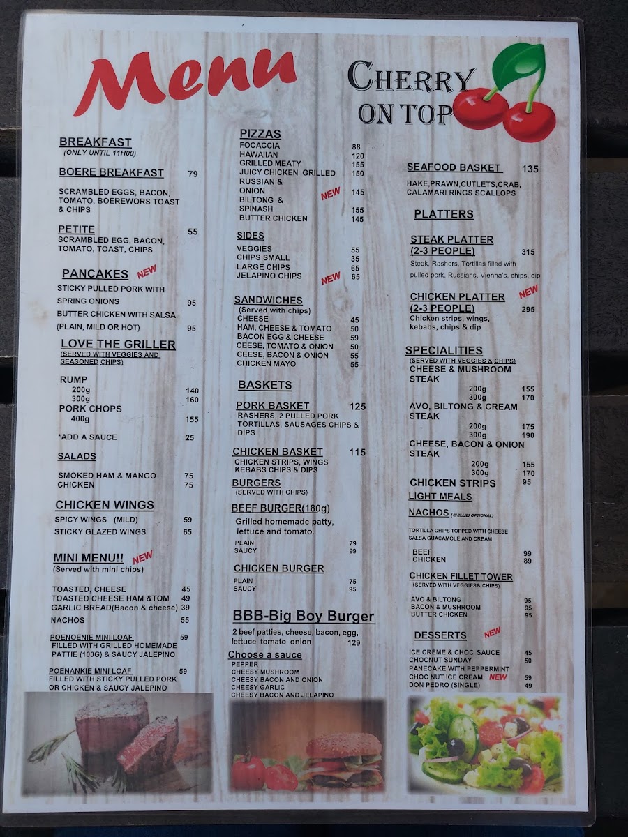 Cherry on Top. Photo Menu 1