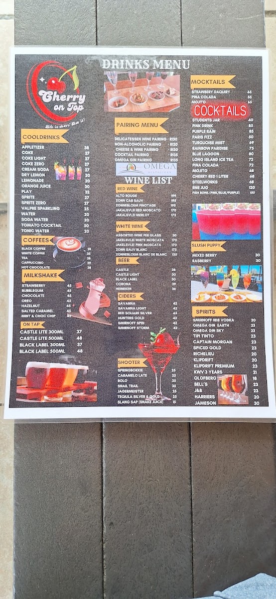 Cherry on Top. Photo Menu 3