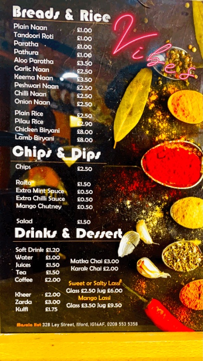 Masala Hut Photo Menu 2