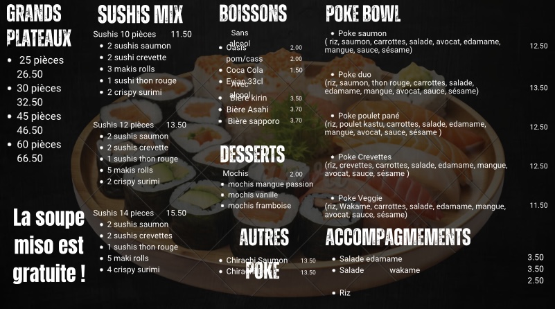 Tomo sushi Photo Menu 1