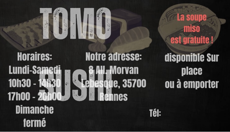 Tomo sushi Photo Menu 2