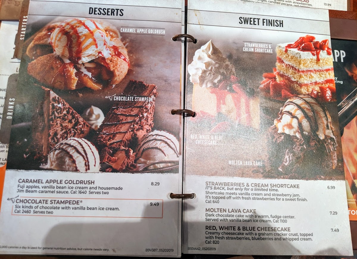 LongHorn Steakhouse Photo Menu 7