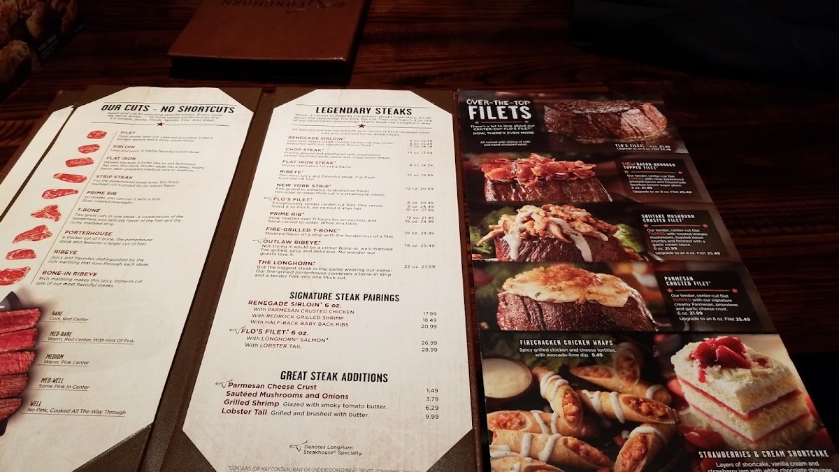 LongHorn Steakhouse Photo Menu 8