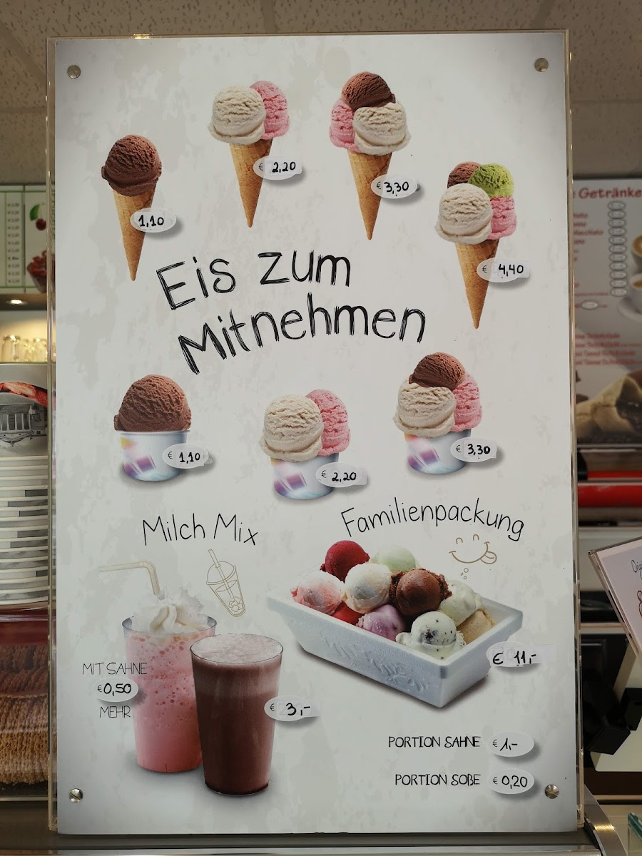 Eis Cafe Italia Photo Menu 1