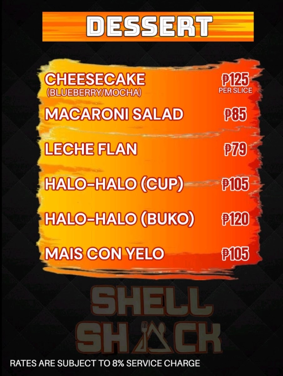 SHELL SHACK Photo Menu 6