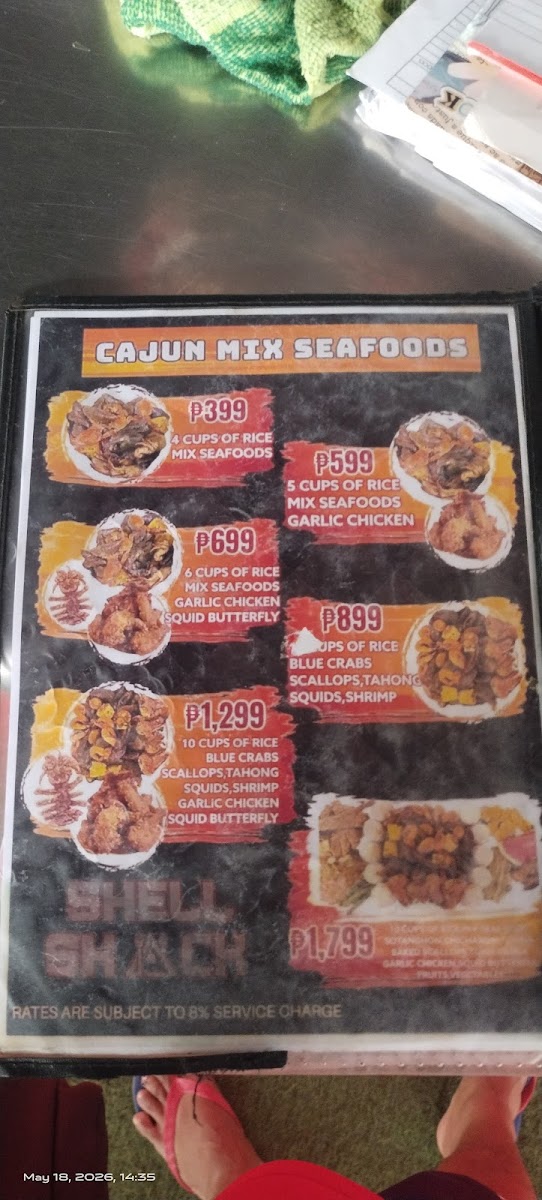 SHELL SHACK Photo Menu 7