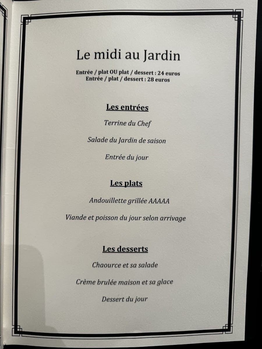 Le Jardin Photo Menu 7