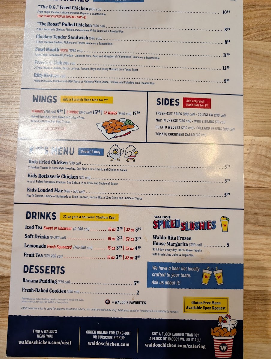 Waldo's Chicken & Beer Photo Menu 3
