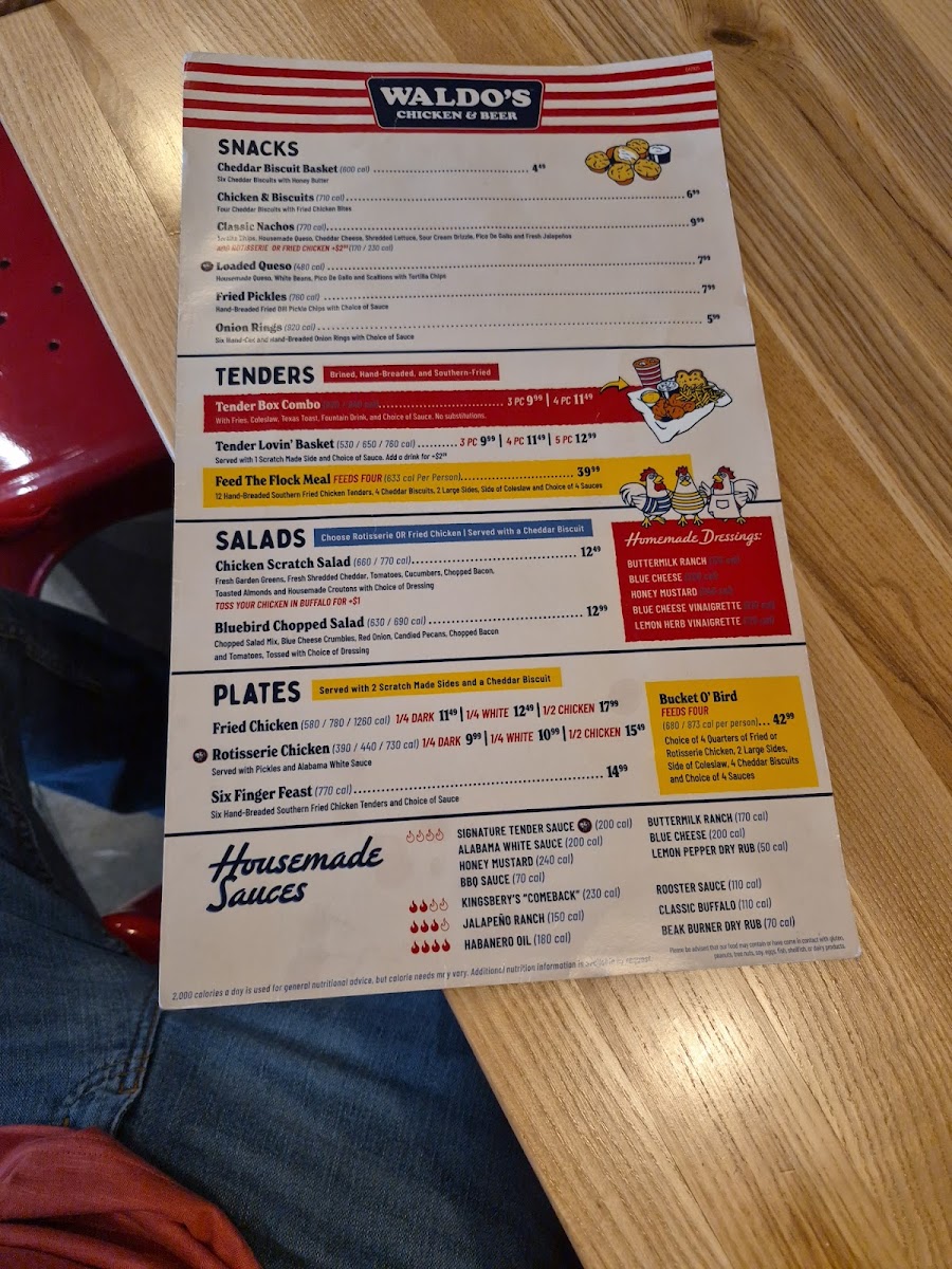 Waldo's Chicken & Beer Photo Menu 4