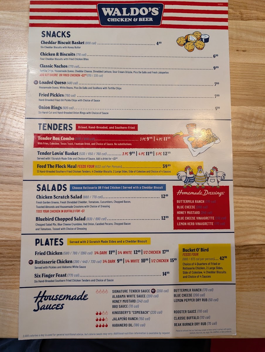 Waldo's Chicken & Beer Photo Menu 5