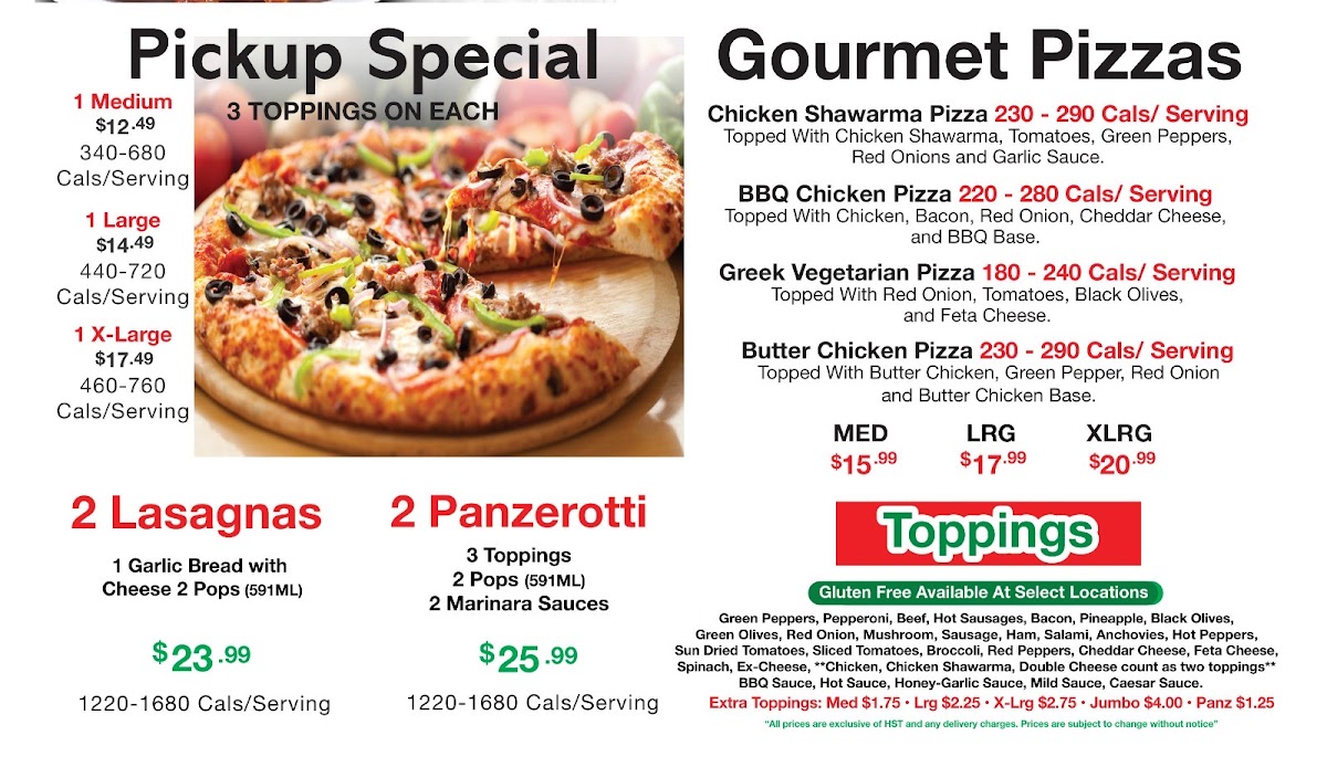 Tito's Pizza Photo Menu 3