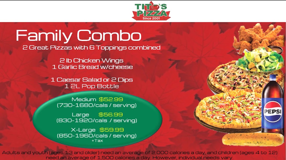 Tito's Pizza Photo Menu 5