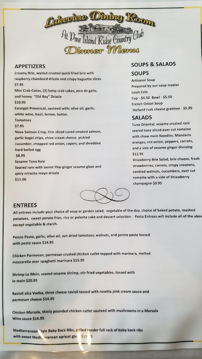 Lakeview Restaurant Photo Menu 2