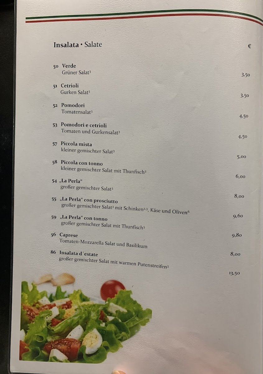 Pizzeria La Perla Photo Menu 2