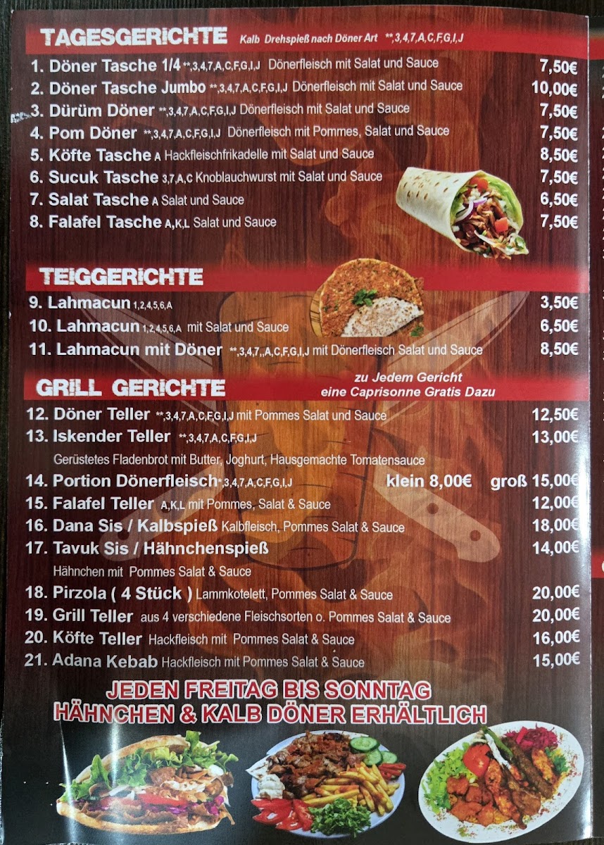 Taste of Kebap Photo Menu 1