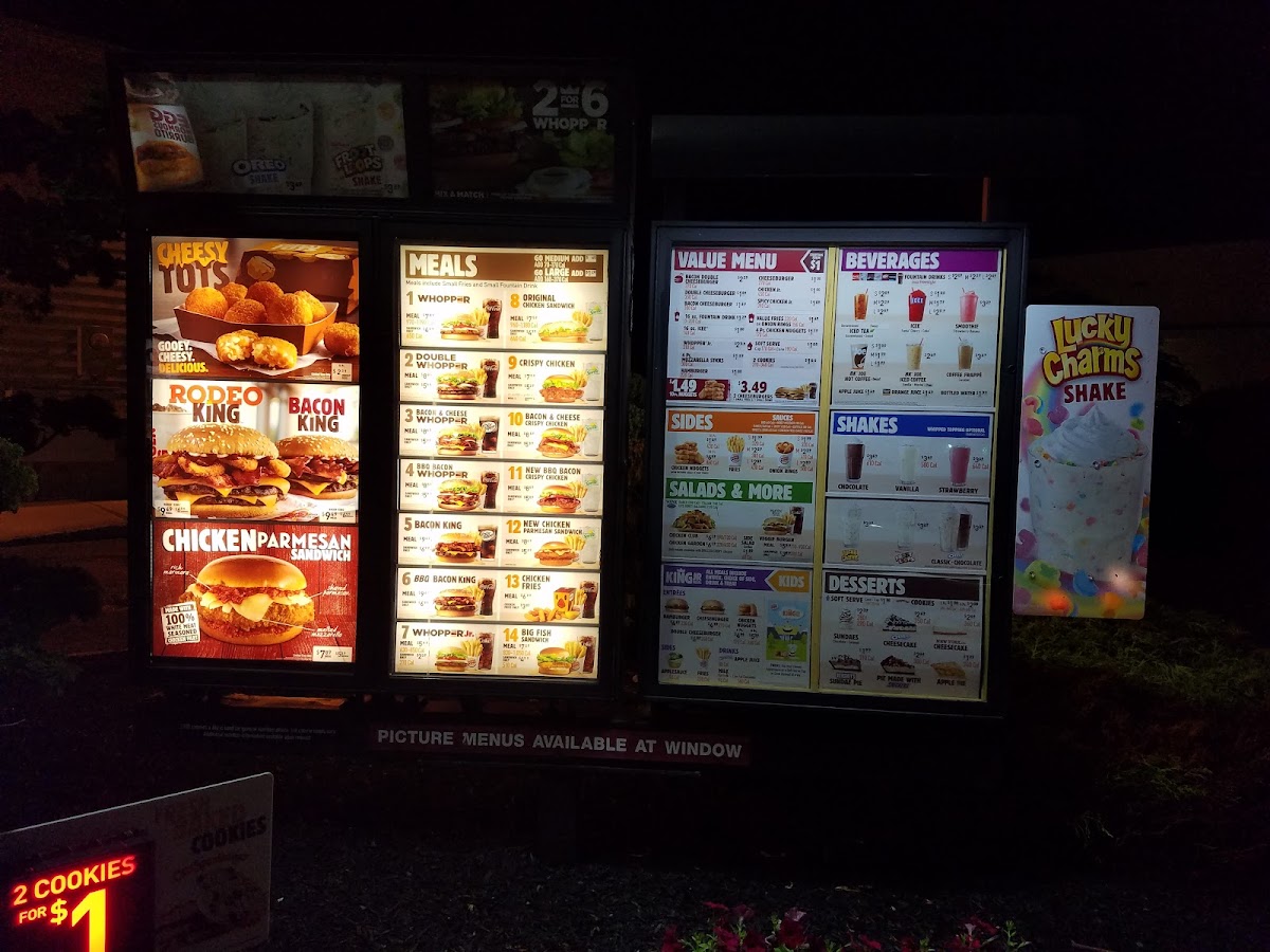 Burger King Photo Menu 1