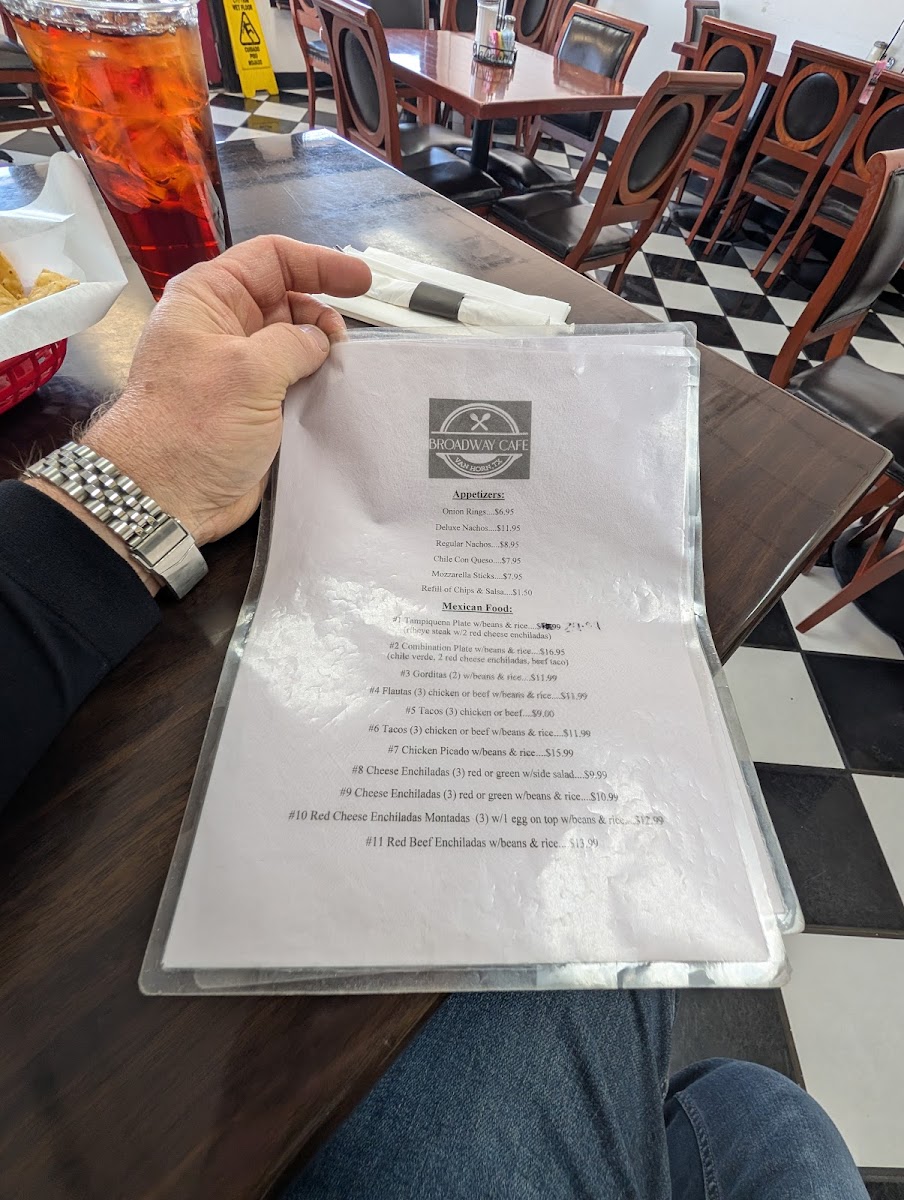 Broadway Café Photo Menu 1