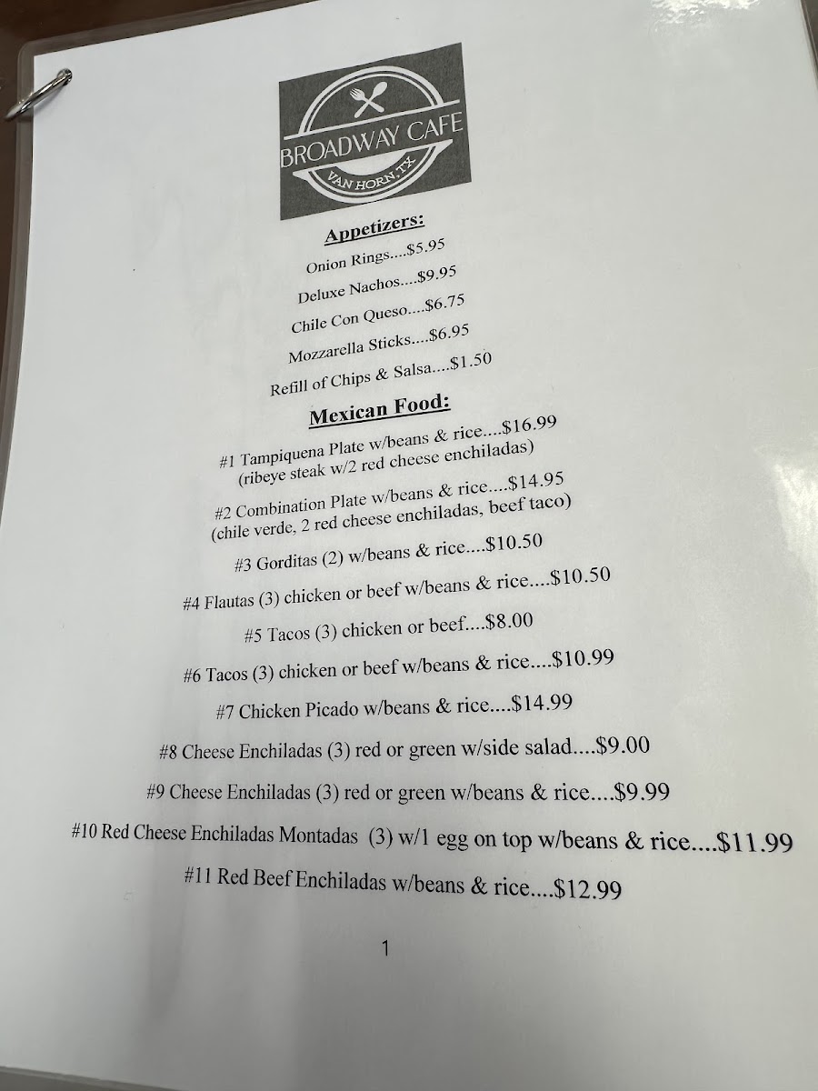 Broadway Café Photo Menu 6