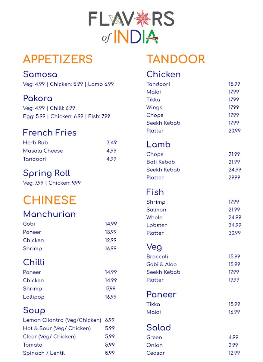 Flavors Of India Photo Menu 3