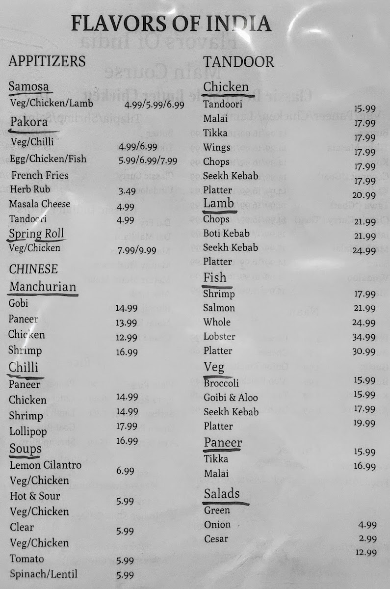 Flavors Of India Photo Menu 5
