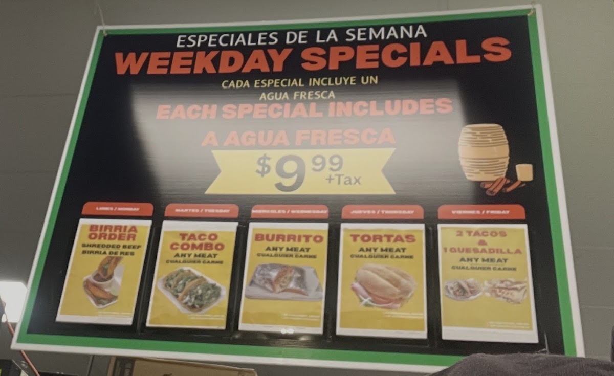 Rico's Tacos Photo Menu 2