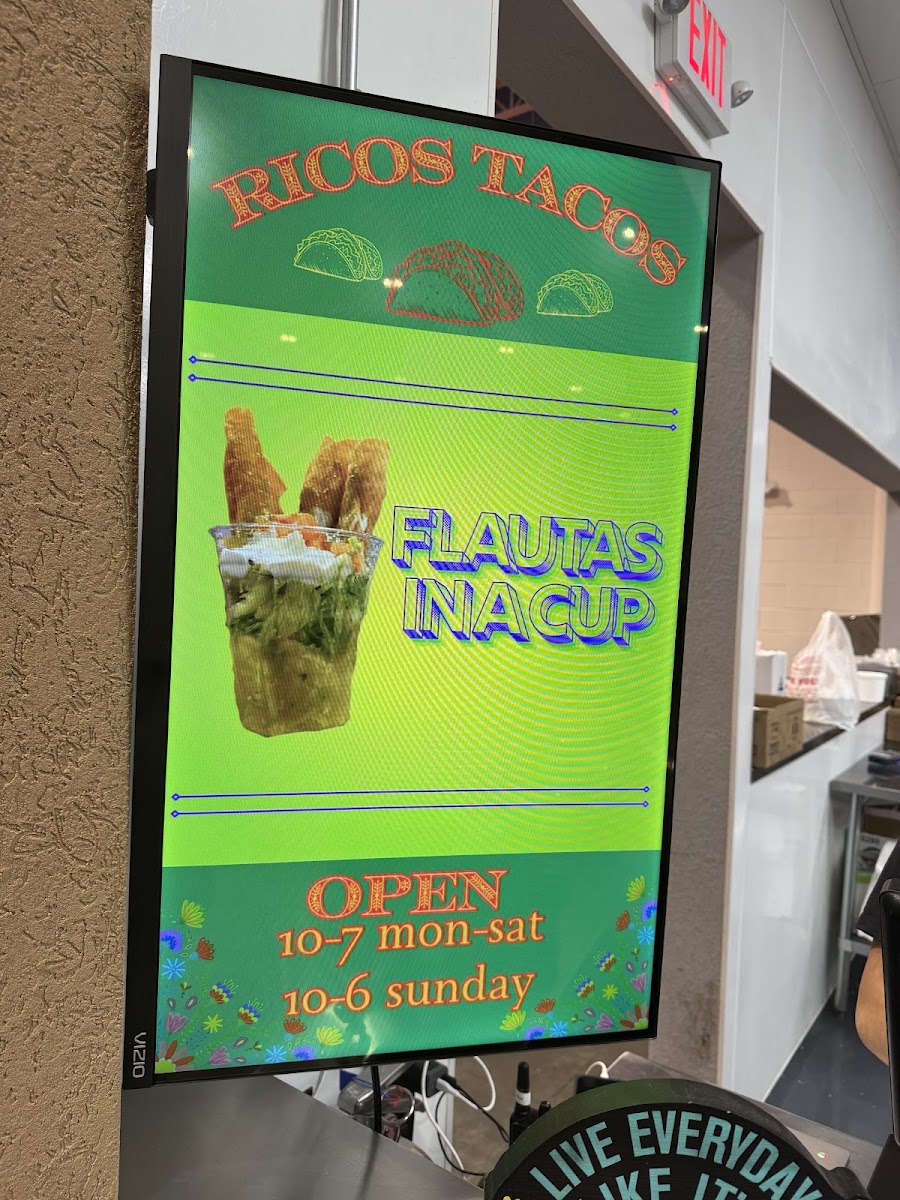 Rico's Tacos Photo Menu 4