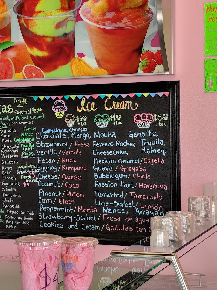 La Michoacana Paleteria y Neveria Photo Menu 1
