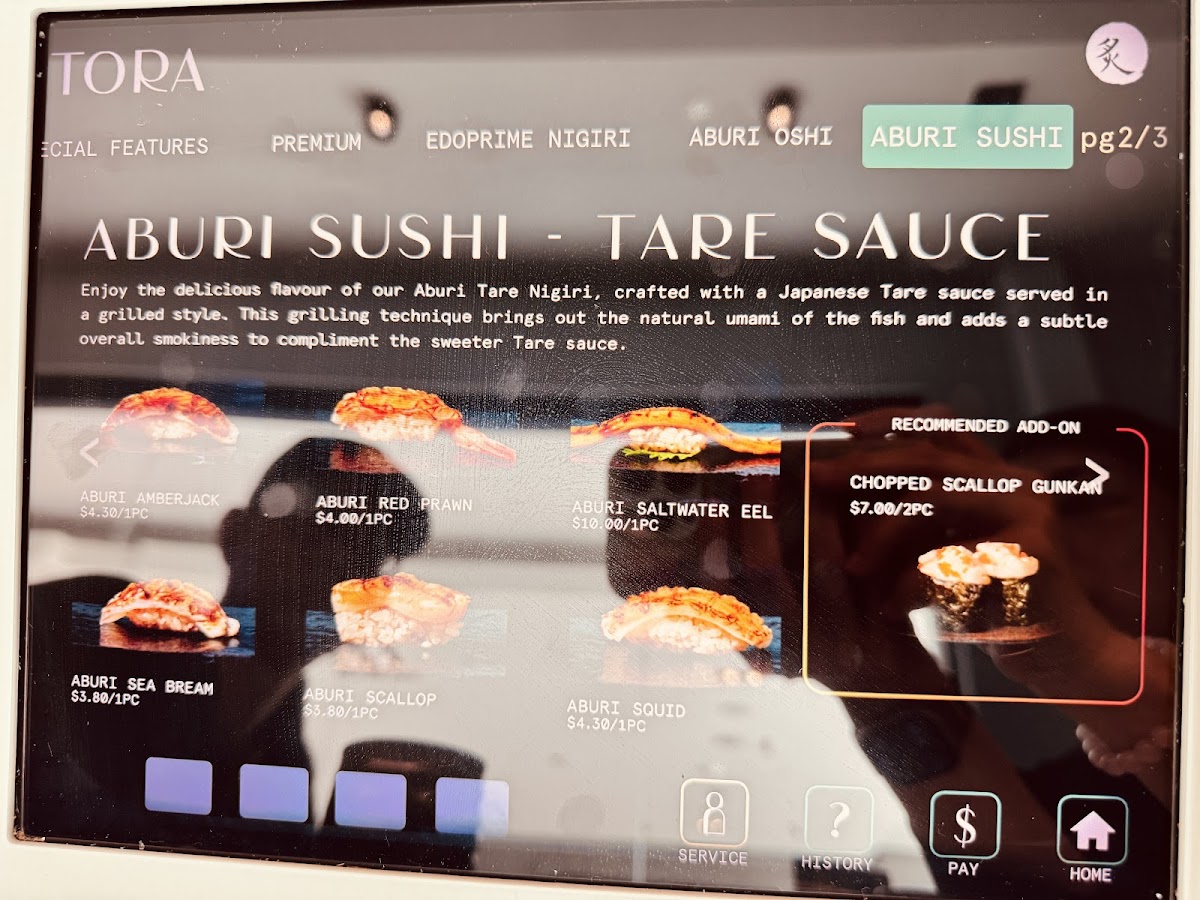 TORA Photo Menu 3