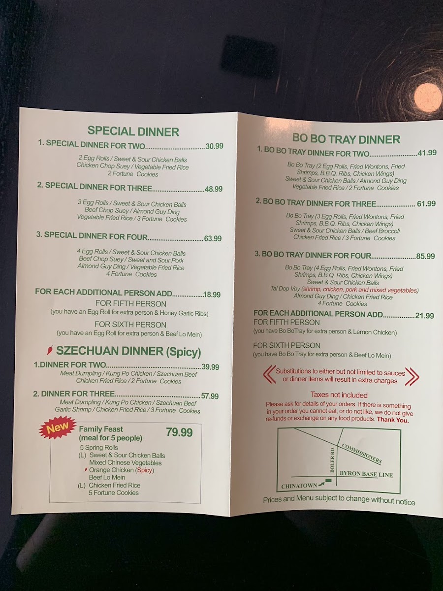 Chinatown Restaurant Photo Menu 3