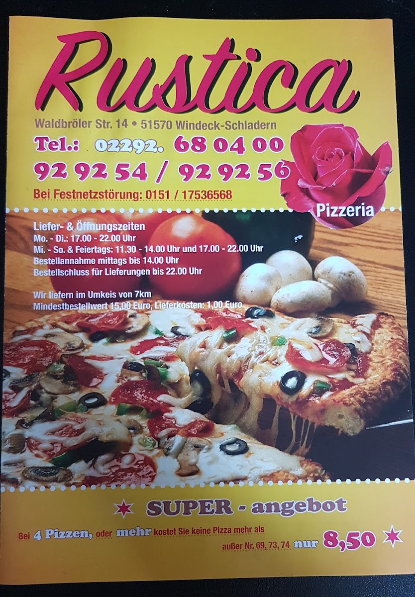 Pizzeria Rustica Photo Menu 9