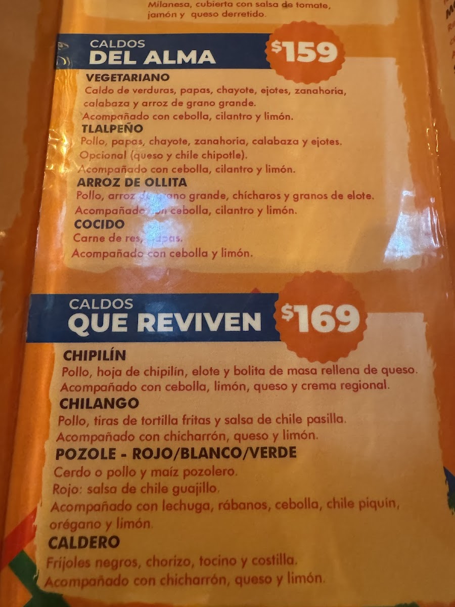 El Caldero Photo Menu 9