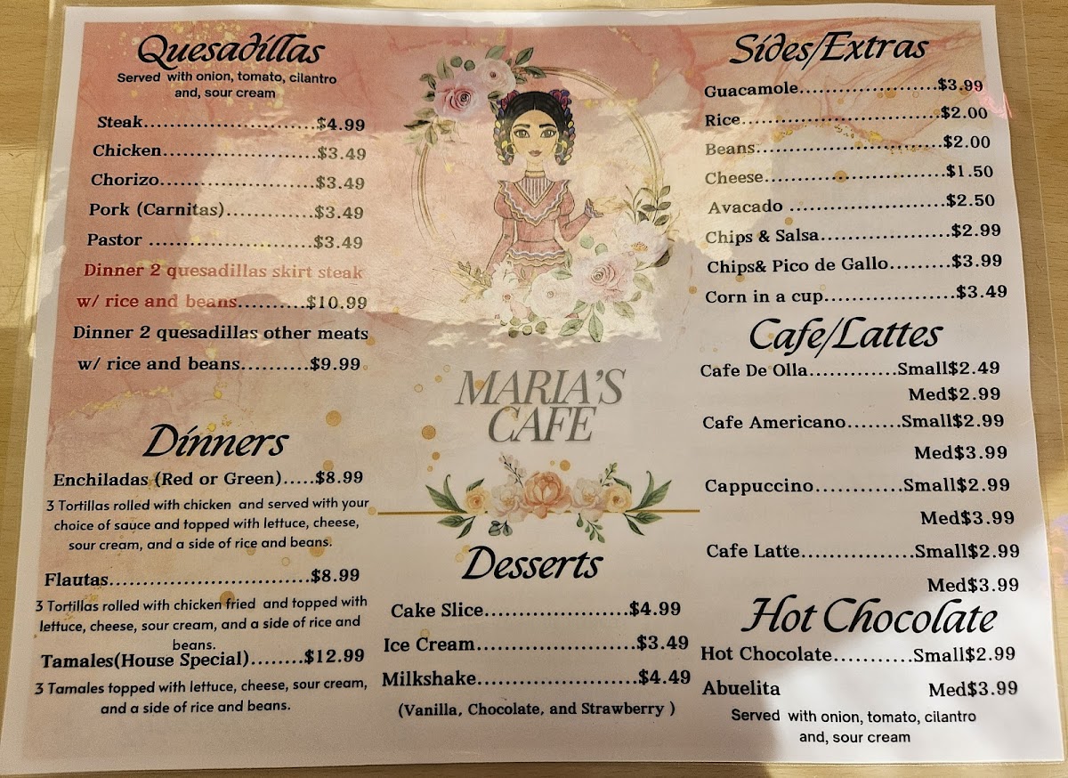 Maria’s Cafe Photo Menu 5
